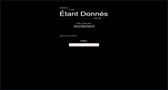 Desktop Screenshot of etant-donnes.com