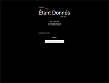 Tablet Screenshot of etant-donnes.com